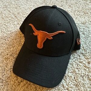 Black Cap with Orange Longhorn Logo